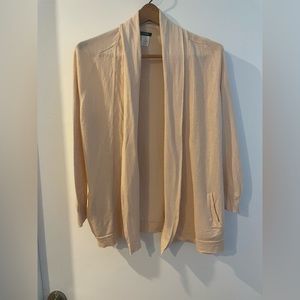 J Crew peach cardigan